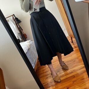 Henrik Vibskov Black Full Skirt